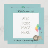 風船付きライオン 案内状 (正面/裏面)