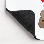 風船付き絵飛んでいる文字のうん マウスパッド (コーナー)