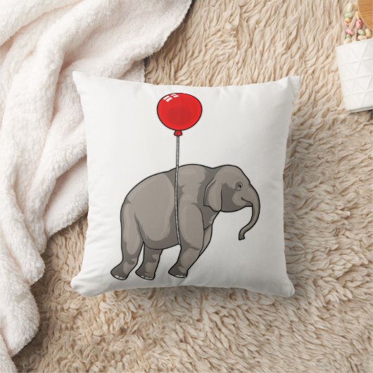 風船付き象 クッション (ブランケット)