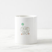風船付き象 コーヒーマグカップ (中央)