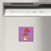 風船入りのかわいい赤いハート マグネット (インサイチュ (食洗機))