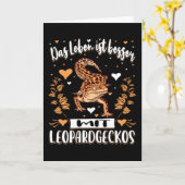 風船入りのヒョウのケコ カード (黄色い花)