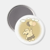 風船入りの可愛飛んでいるらしいカバ マグネット (正面/裏面)