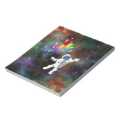 風船宇宙飛行士 ノートパッド (回転)