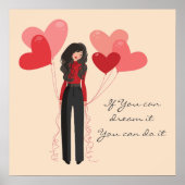 風船引用文が夢を見感動的る ポスター (正面)