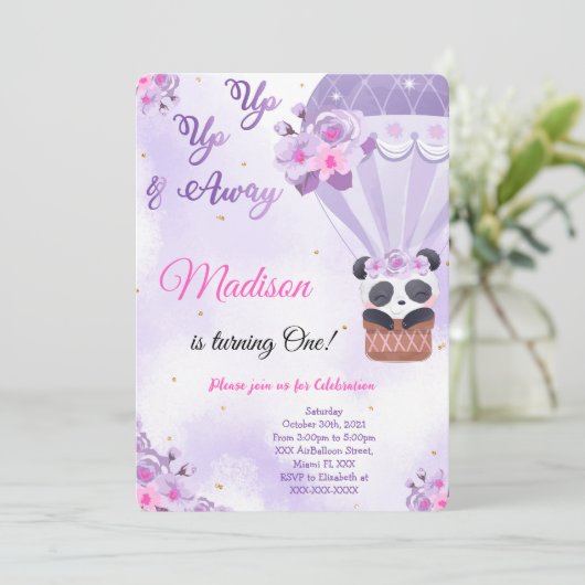 風船招待状 招待状 (スタンド正面)