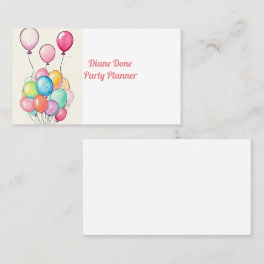 風船数々の名刺 名刺 (正面/裏面)