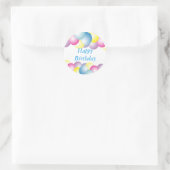 風船数々の誕生会 ラウンドシール (バッグ)