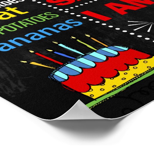 風船最初の誕生日の黒板の看板ポスター233 ポスター (角)