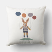 風船詰まった付きバニー少年 クッション (裏面)