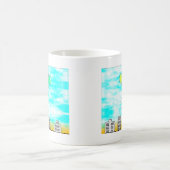 風船飛んでいるで街を越えて コーヒーマグカップ (中央)