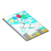 風船飛んでいるで街を越えて ノートブック (右側)