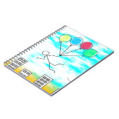 風船飛んでいるで街を越えて ノートブック (左側)