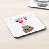 風船飛んでいる付き絵文字 コースター (左側)