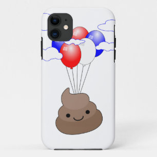 風船飛んでいる付き絵文字 iPhone 11 ケース