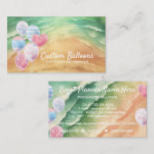 風船 イベント パーティー プランナー デコレーション ビーチ 名刺 (正面/裏面)