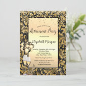 風船, オールドゴールドの渦巻き 黒の退職 招待状 (スタンド正面)