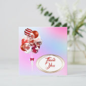 風船。サンキューのカード。自分だけの特別なカードに。 サンキューカード (スタンド正面)