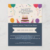 風船 - パーティープランナー チラシ (正面)