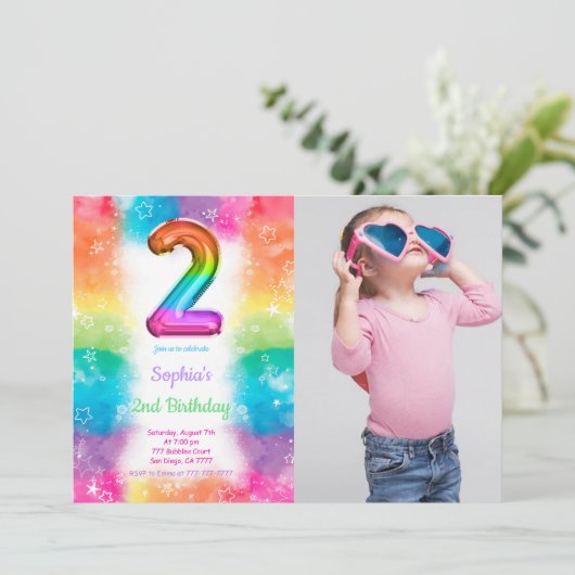 風船 フォト 招待状 (スタンド正面)