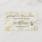 風船 ベビーシャワー パーティープランナー 名刺 (裏面)