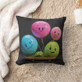 風船，幸せ，クッション， クッション (ブランケット)