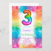 風船 招待状 (正面/裏面)