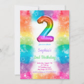 風船 招待状 (正面)