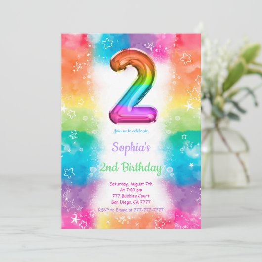 風船 招待状 (スタンド正面)