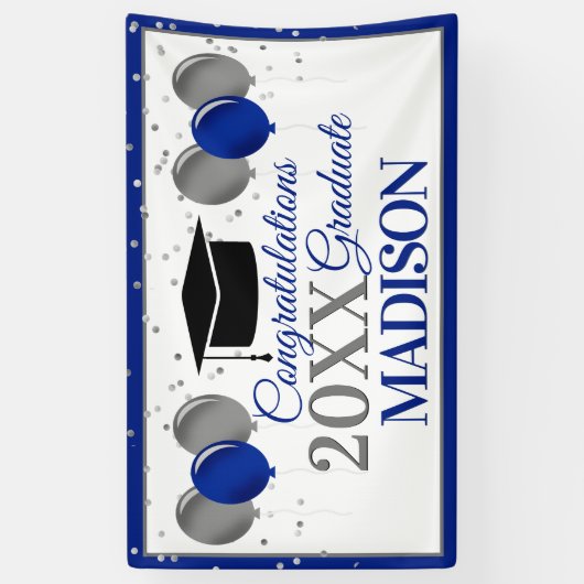 風船・紙吹雪卒業生 横断幕 (縦)