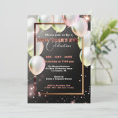 風船・紙吹雪大晦日お祝い 招待状 (スタンド正面)