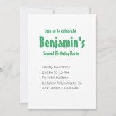 風船 誕生日 招待状 (裏面)