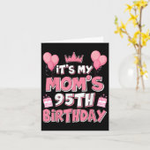 風船Its My Moms 95誕生日1930 95年 カード (黄色い花)