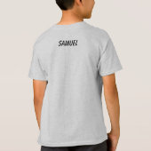 風船Tシャツの可愛らしい小さなキリン Tシャツ (裏面)