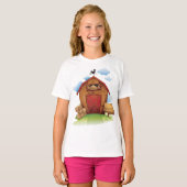 風見鶏のある田舎の農家納屋 Tシャツ (正面フル)