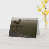 風見鶏 カード (黄色い花)