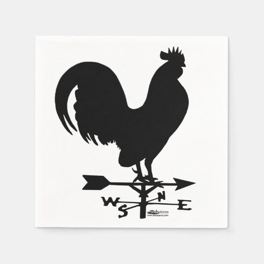 風見鶏 スタンダードカクテルナプキン (正面)