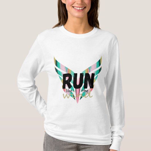 風走トレンディーの走痛み Tシャツ (正面)