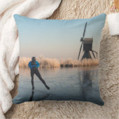 風車およびリード枕を過ぎてアイススケート クッション (ブランケット)