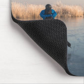 風車およびリードmousepadを過ぎてアイススケート マウスパッド (コーナー)