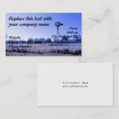 風車が付いている農場 名刺 (正面/裏面)