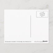 風車が青時間のオランダはがき ポストカード (裏面)