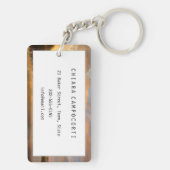 風車とオランダの川の日の出 キーホルダー (裏面)