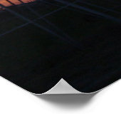 風車とカンザスサンセット西部 ポスター (角)