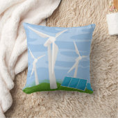 風車とセ太陽のル クッション (ブランケット)