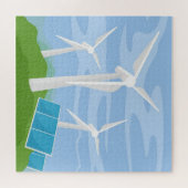 風車とセ太陽のル ジグソーパズル (横)