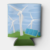 風車とセ太陽のル 缶クーラー (正面)