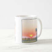 風車と夕暮れ時のファームシ素朴ーン コーヒーマグカップ (正面右)