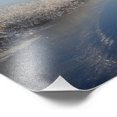 風車と氷で冬の風景 フォトプリント            (角)