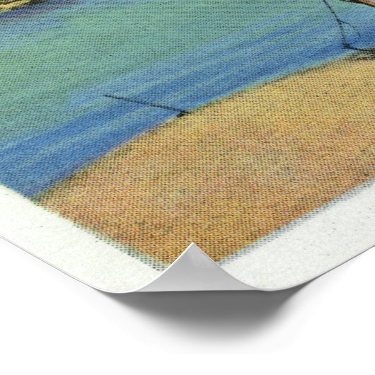 風車と船の景色 ポスター (角)